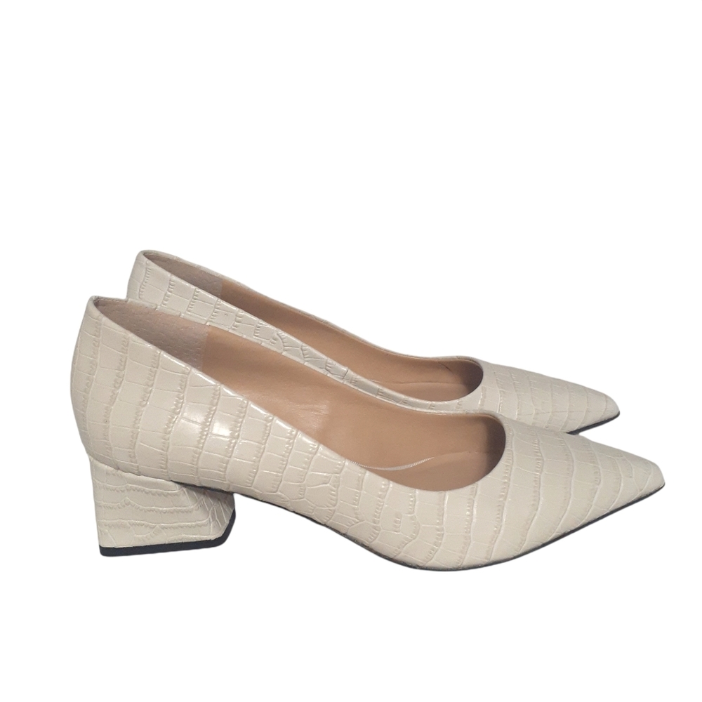 Franco Sarto Romi White Pump 7M